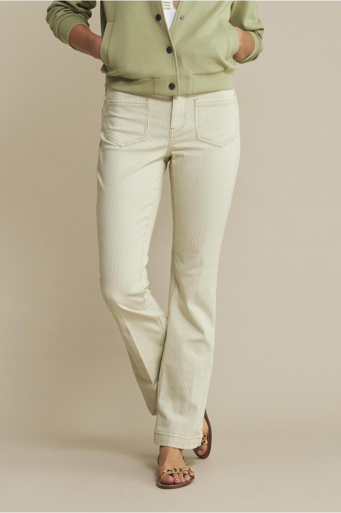 BABETTE PATCHPOCKETS DENIM STRIPE SRB4476 365 Summer Sage
